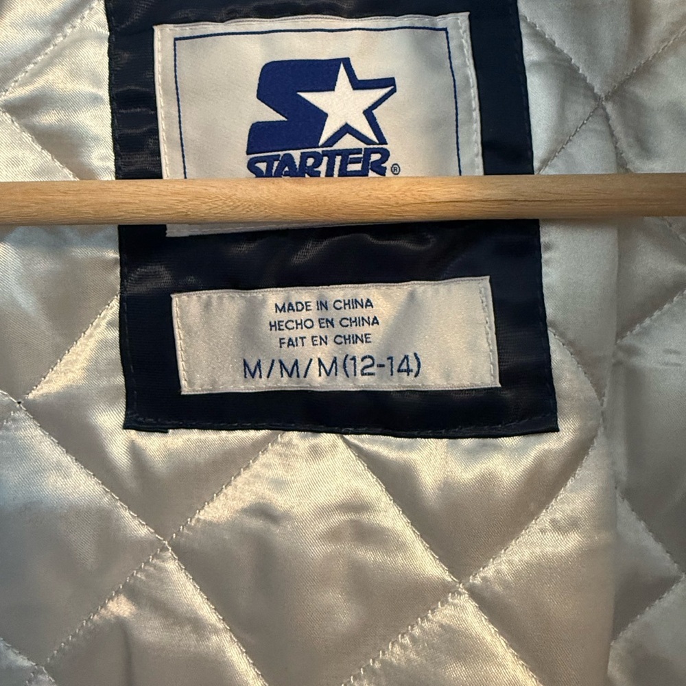 Seattle Kraken Navy Teal White Bomber Jacket - Picture 3 of 7